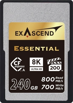 Exascend Essential R800/W700 CFexpress 2.0 Type A 240GB