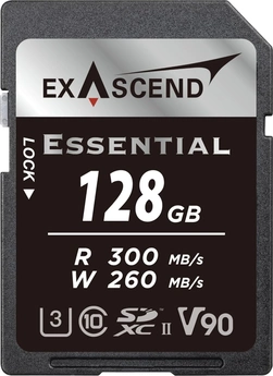 Exascend Essential R300/W280 SDXC 128GB, UHS-II U3, Class 10