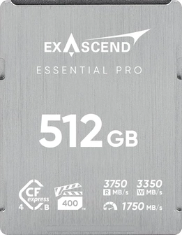 Exascend Essential Pro R3750/W3350 CFexpress 4.0 Type B 512GB