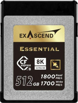 Exascend Essential R1800/W1700 CFexpress 2.0 Type B 512GB