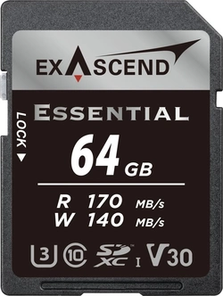 Exascend Essential R170/W140 SDXC 64GB, UHS-I U3, Class 10