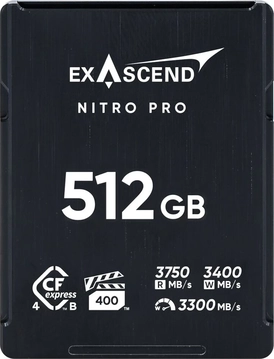 Exascend Nitro Pro R3750/W3400 CFexpress 4.0 Type B 512GB