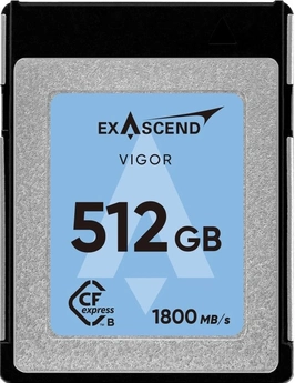 Exascend Vigor R1800/W1700 CFexpress 2.0 Type B 512GB