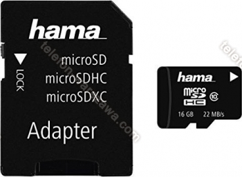 Hama High Speed microSDHC 16GB Adapter Kit, Class 10