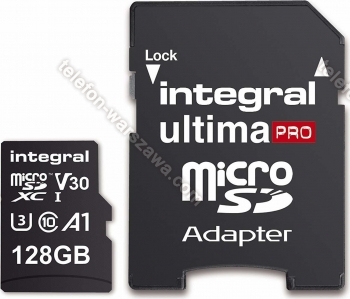 Integral Premium High Speed R100/W90 microSDXC 128GB Kit, UHS-I U3, A1, Class 10