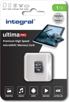 Integral Premium High Speed R100/W50 microSDXC 1TB, UHS-I U3, A1, Class 10