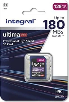 Integral Ultima Pro R180/W90 SDXC 128GB, UHS-I U3, Class 10
