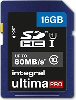 Integral ultima PRO R80 SDHC 16GB, UHS-I U1, Class 10