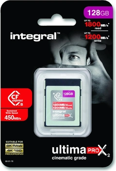 Integral ultima PRO X2 Cinematic Red R1800/W1200 CFexpress 2.0 Type B 128GB