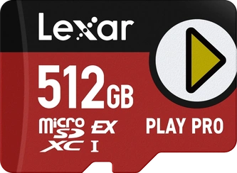 Lexar PLAY PRO R900/W600 microSDXC Express 512GB, Class 10, SD Express EX I