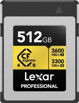 Lexar Professional GOLD R3600/W3300 CFexpress 4.0 Type B 512GB
