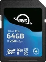 OWC Atlas Pro R250/W130 SDXC 64GB, UHS-II U3, Class 10