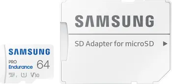 Samsung PRO Endurance R100/W30 microSDXC 64GB Kit, UHS-I U1, Class 10