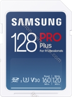 Samsung PRO Plus for Professionals R160/W120 SDXC 128GB USB-Kit, UHS-I U3, Class 10
