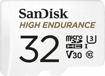 SanDisk High Endurance R100/W40 microSDHC 32GB Kit, UHS-I U3, Class 10