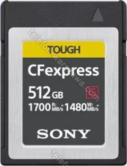 Sony TOUGH CEB-G Series R1700/W1480 CFexpress Type B 512GB