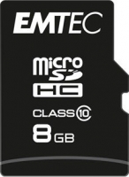 Emtec Classic R20/W12 microSDHC 8GB Kit, Class 10