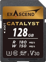 Exascend Catalyst R180/W150 SDXC 128GB, UHS-I U3, Class 10