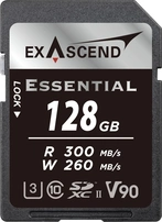 Exascend Essential R300/W280 SDXC 128GB, UHS-II U3, Class 10