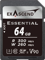 Exascend Essential R300/W280 SDXC 64GB, UHS-II U3, Class 10