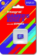 Integral Gamer's Edge X R890/W810 microSDXC Express 512GB, UHS-I U3, A2, Class 10, SD Express EX I