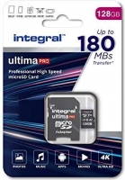 Integral ultima PRO R180/W130 microSDXC 128GB Kit, UHS-I U3, A2, Class 10