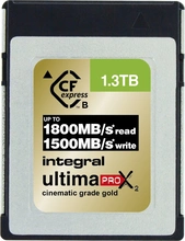 Integral ultima PRO X2 Cinematic Gold R1800/W1500 CFexpress 2.0 Type B 1.3TB