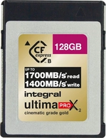 Integral ultima PRO X2 Cinematic Gold R1700/W1400 CFexpress 2.0 Type B 128GB