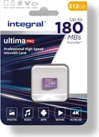 Integral ultima PRO R180/W150 microSDXC 512GB Kit, UHS-I U3, A2, Class 10
