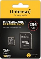 Intenso Performance R90 microSDXC 256GB Kit, UHS-I U1, Class 10