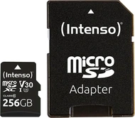 Intenso Professional R100/W45 microSDXC 256GB Kit, UHS-I U3, Class 10