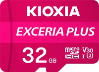 KIOXIA EXCERIA PLUS R98/W65 microSDHC 32GB Kit, UHS-I U3, A1, Class 10