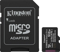 Kingston Canvas Select Plus Gen3 R150 microSDXC 512GB Kit, UHS-I U3, A1, Class 10