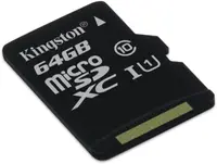 Kingston microSDXC 64GB, UHS-I, Class 10