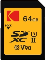 Kodak SD Ultra Pro Performance R300/W270 SDXC 64GB, UHS-II U3, Class 10