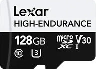 Lexar High-Endurance R100/W45 microSDXC 128GB, UHS-I U3, Class 10