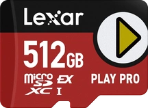 Lexar PLAY PRO R900/W600 microSDXC Express 512GB, Class 10, SD Express EX I