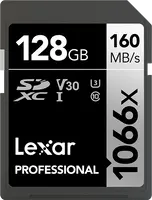 Lexar Professional 1066x Silver Series R160/W120 SDXC 128GB, UHS-I U3, Class 10