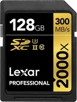 Lexar Professional 2000x R300/W260 SDXC 128GB Kit, UHS-II U3, Class 10