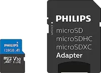 Philips Ultra Pro R100/W45 microSDXC 128GB Kit, UHS-I U3, A1, Class 10