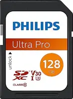 Philips Ultra Pro R100/W80 SDXC 128GB, UHS-I U3, Class 10