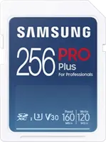 Samsung PRO Plus for Professionals R160/W120 SDXC 256GB, UHS-I U3, Class 10