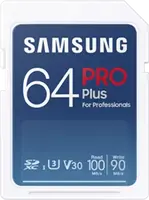 Samsung PRO Plus for Professionals R100/W90 SDXC 64GB, UHS-I U3, Class 10