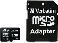 Verbatim microSDHC 8GB Kit, Class 4