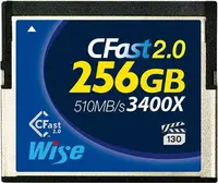 Wise Advanced Blue 3400X R510/W450 CFast 2.0 CompactFlash Card 256GB