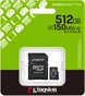 Kingston Canvas Select Plus Gen3 R150 microSDXC 512GB Kit, UHS-I U3, A1, Class 10