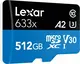 Lexar High-Performance 633x R100/W70 microSDXC 512GB Kit, UHS-I U3, A2, Class 10