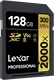 Lexar Professional 2000x Gold Series R300/W260 SDXC 128GB, UHS-II U3, Class 10