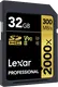 Lexar Professional 2000x Gold Series R300/W260 SDHC 32GB, UHS-II U3, Class 10