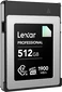 Lexar Professional DIAMOND R1900/W1700 CFexpress 2.0 Type B 512GB